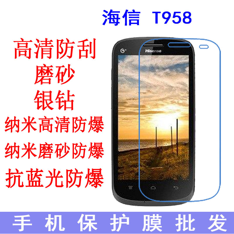 适用于海信 T958手机保护膜E956Q U958软膜手机膜 贴膜