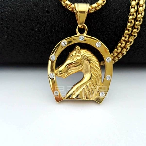 Золотая подвеска из нержавеющей стали, ebay
