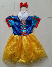 新款六一儿童摄影服儿童演出服迪士白雪公主服公主裙万圣节服装