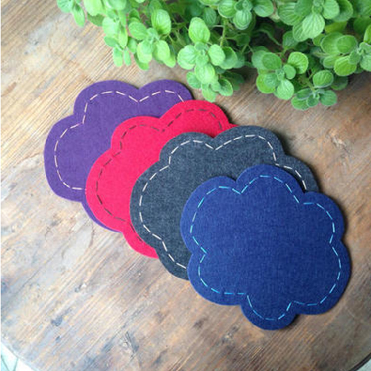 厂家直销毛毡杯垫 时尚毛毡隔热垫 定制批发毛毡茶杯垫