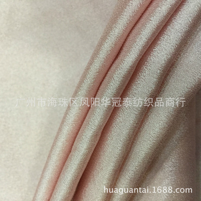 彈力雙皺 仿真絲雙绉雪紡 閃光服裝內襯 婚紗裙子漢服裏布批發