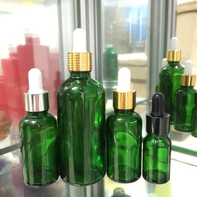 green transparent Frosting bottle Oil Bottle Water bottle Essence Bottles Screw Bottle Packaging materials