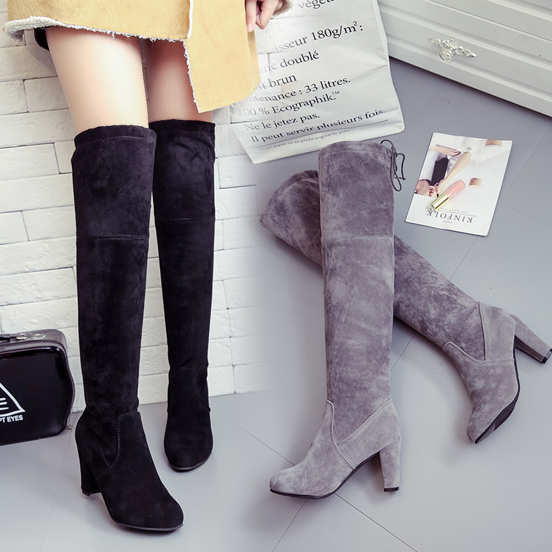 Bottes femme en Daim - Ref 3354742 Image 33