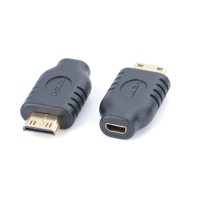 mini mini HDMI male to Micro Micro HDMI D female hole adapter C revolution D female with HD