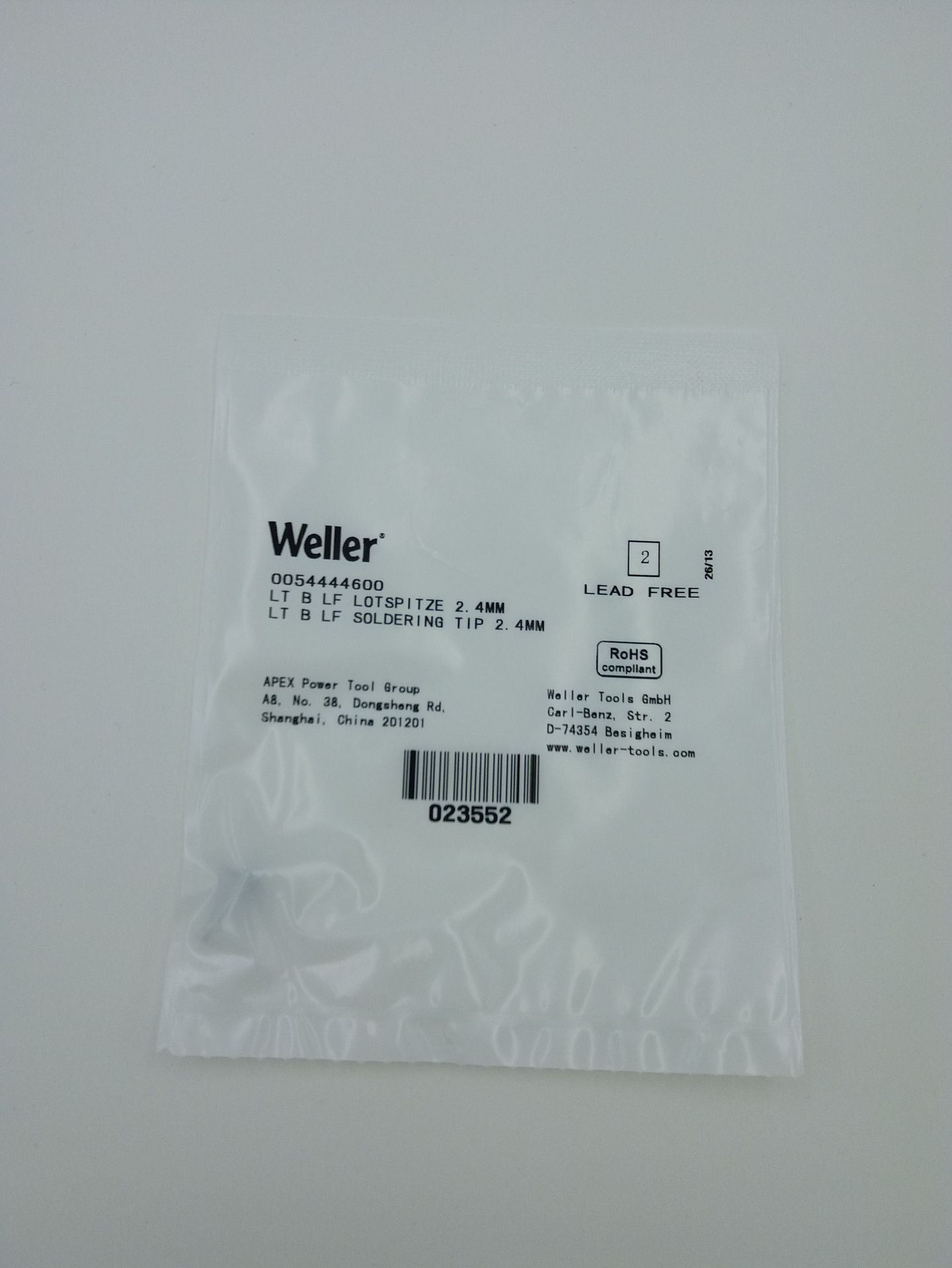 美国威乐 LT系列 T0054440500 LT B 凿状  烙铁咀 烙铁头 2.4mm