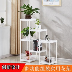 Wholesale PP craft flower stand, multi-layer combined assembly flower stand for balconies, household/club office flower stand
