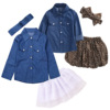 Children's autumn colored denim set to go out, Aliexpress, children's clothing