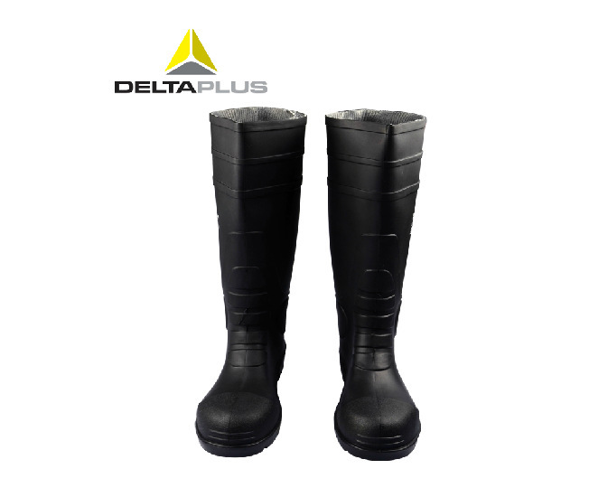 代尔塔301407防化靴 PVC耐酸碱安全靴 油田防砸耐油水鞋