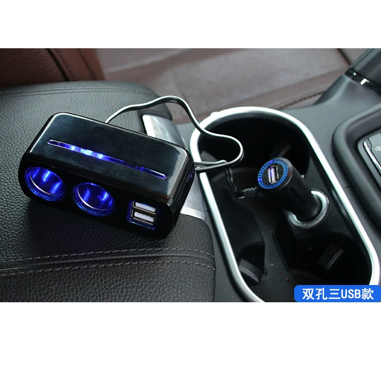 Запасные принадлежности для авто Shunwei с зажигалкой USB 3 шт, 3A мощность, одно движение и два транспортных средства SD-1928B