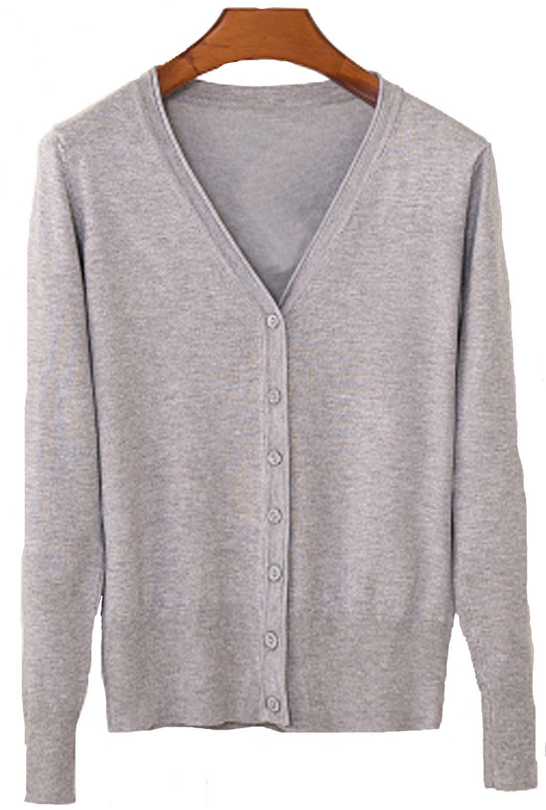 春夏秋 薄手 Vネック 日焼け止 冷房対策 毛玉 (44)