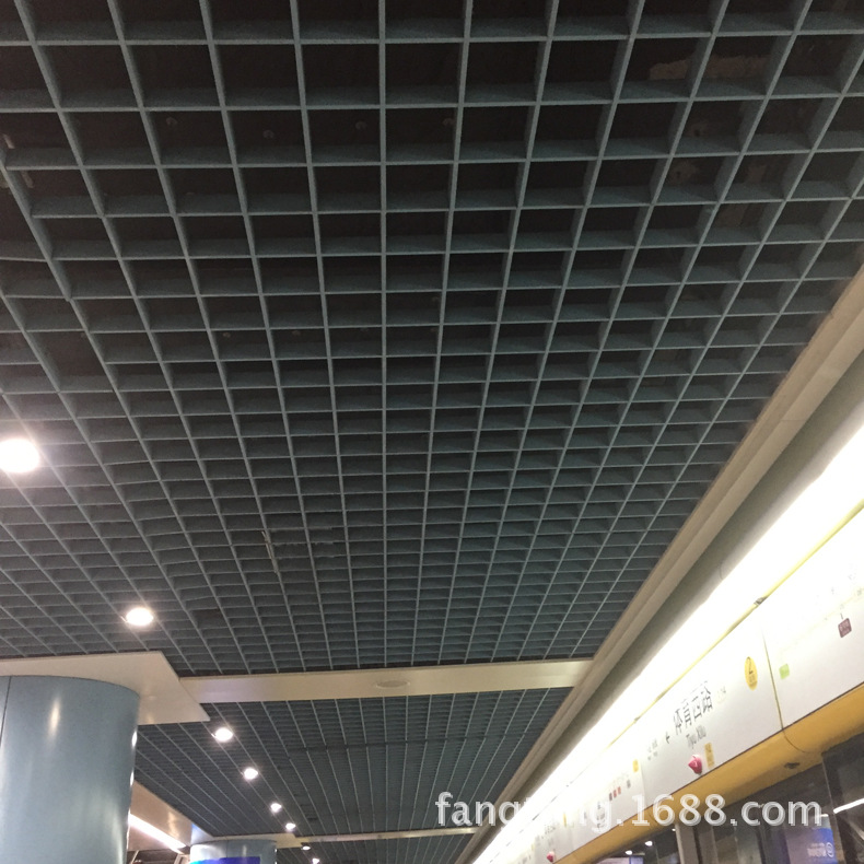 白色铝格栅天花吊顶厂家 铝格栅
