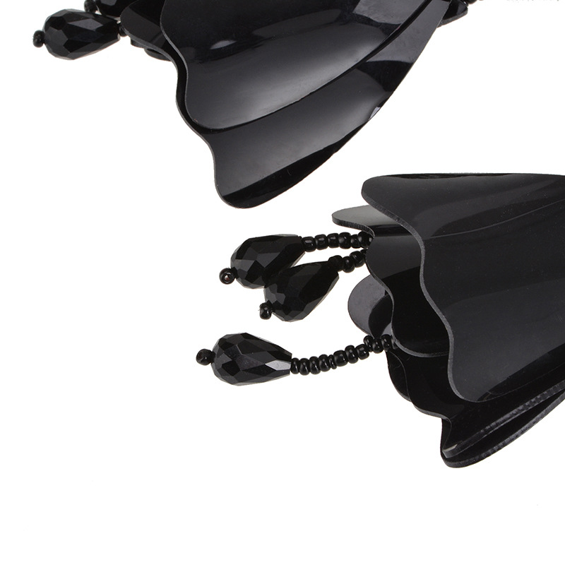 flowers Acrylicearring (black)NHWF2870-black