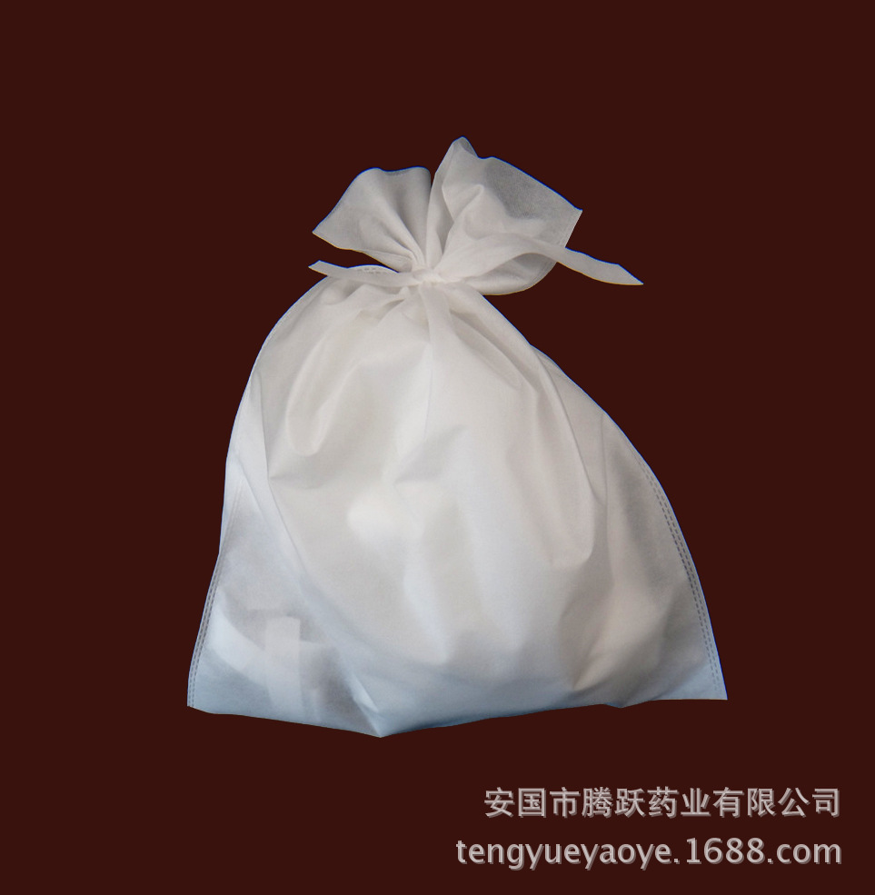 Non-Woven Herb Filter Bags Drawstring Decoction Tea Strainer Pouches 30x40cm White 100 Pack overview