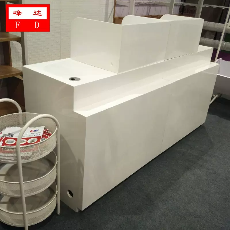 全新木质烤漆柜台 优品便利店商超货架  饰品收银台 免费设计