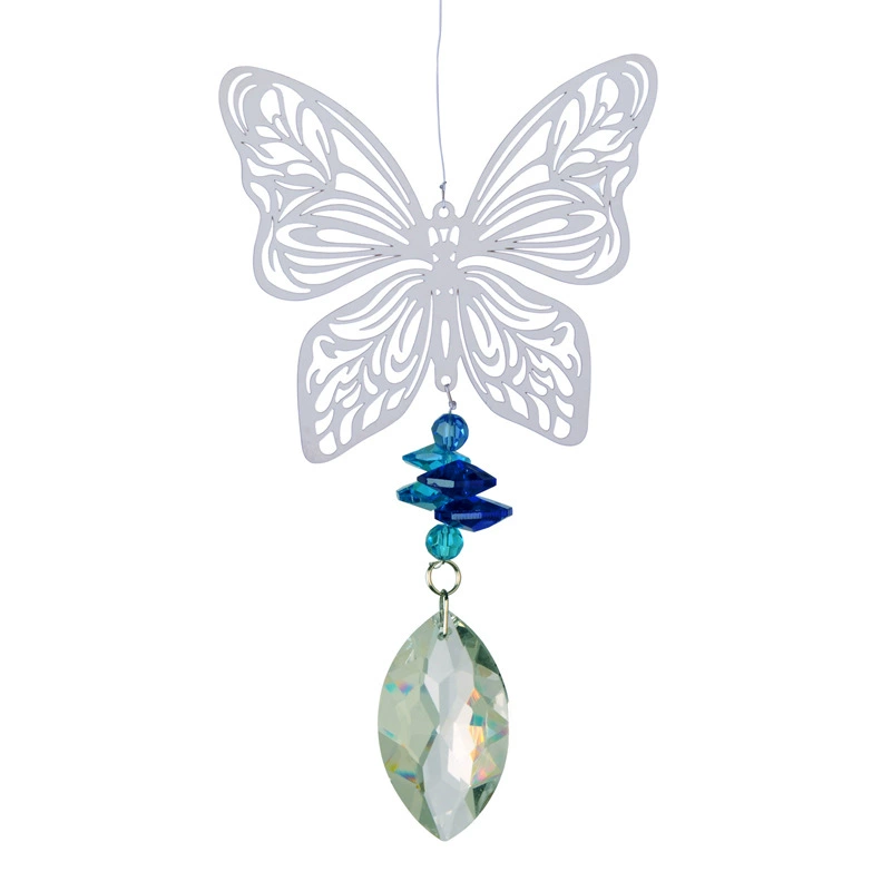 Мини-автомобиль кристалл кулон металл животное железная деталь ветер поворот твердая алюминиевая трубка колокольчик вращающийся