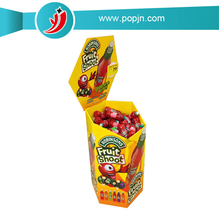 包装厂家制作纸质超市挂钩展示架 纸堆箱 L型纸质立牌