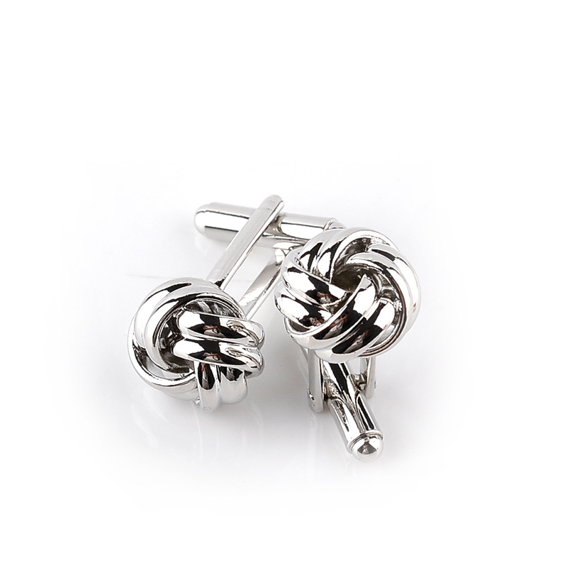 French Men's Shirt Twist  Cufflinks display picture 3