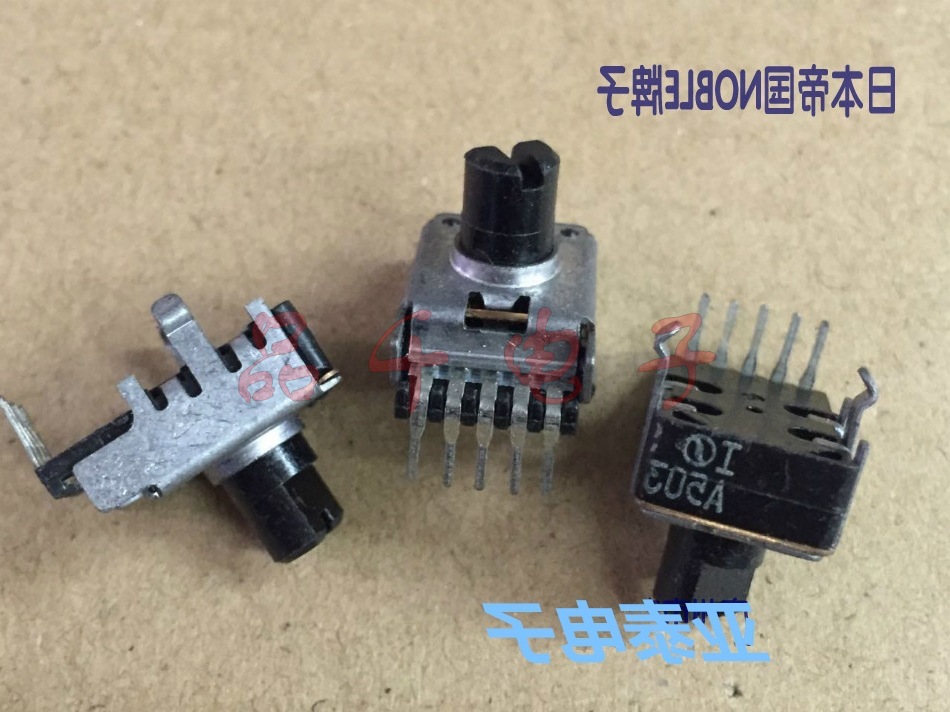 帝国NOBLE牌子RK11型电位器A50K轴长8mm一排4脚