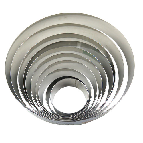 Supply 4 5 6 7 8 9 10 11 12 14 inch stainless steel round mousse ring cake ring height 5CM