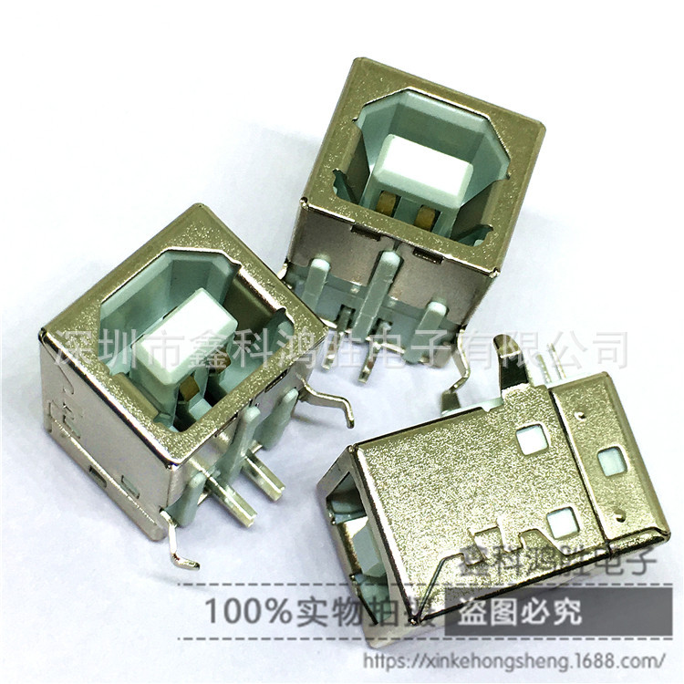 厂家直销 USB插座 BF 90度两脚 高质量嵌入式防漏电