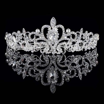 欧美流行新娘头饰水合金水钻 皇冠 发饰 头箍 新款 厂家直销|ms