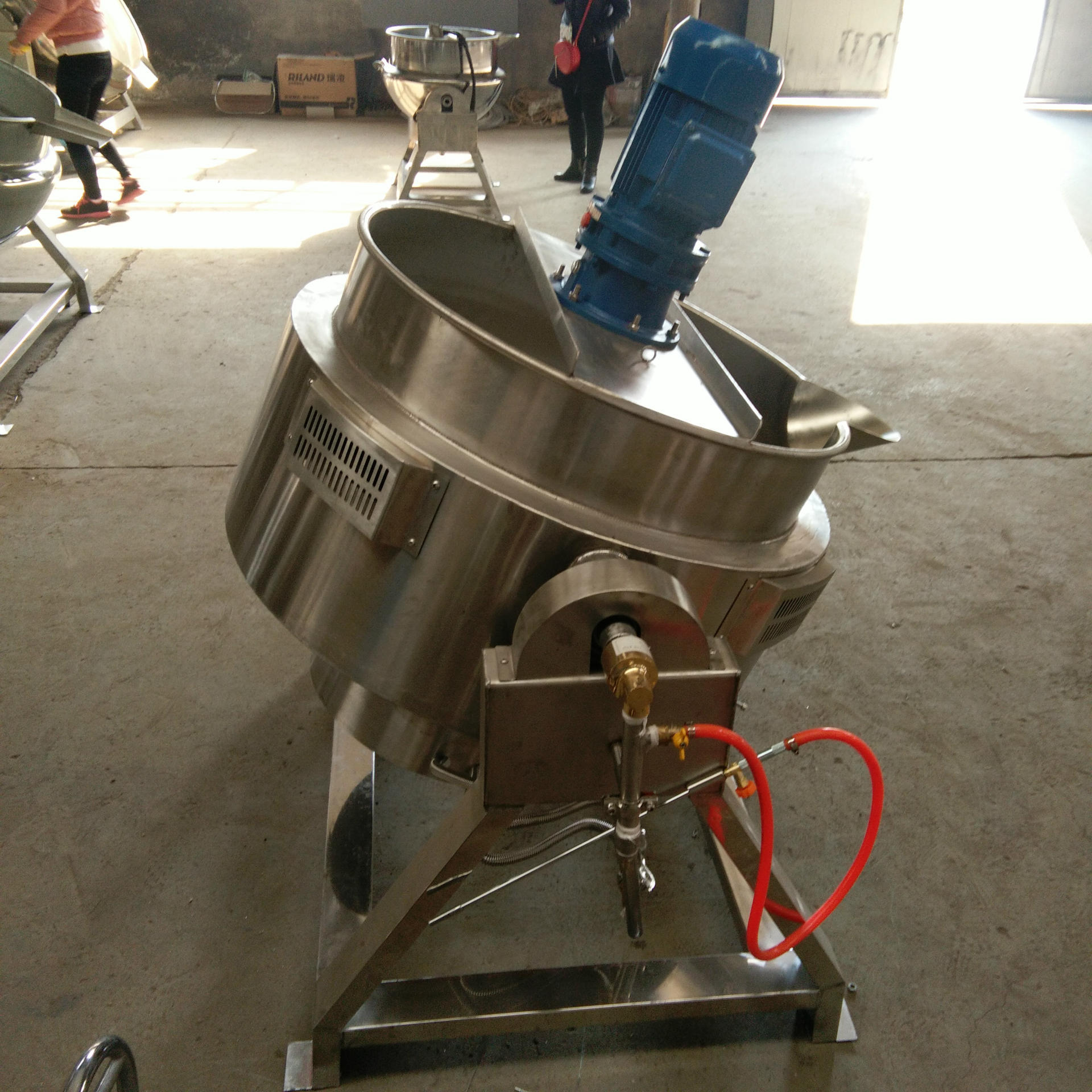 厂家直销  粥类蒸煮专用锅  刮底搅拌夹层锅|ru