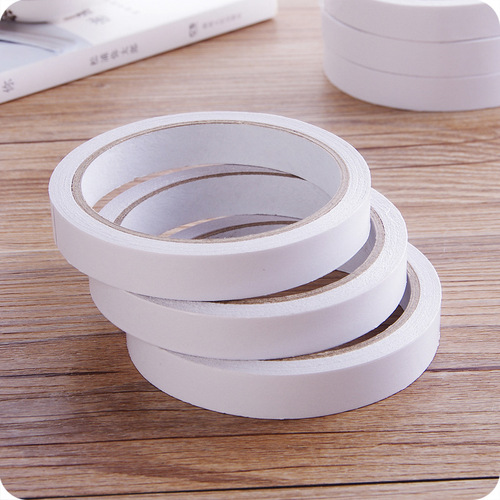 Paper-thin double-sided adhesive tape, hand-tearable office and study supplies, white double-sided tape, adhesive tape
