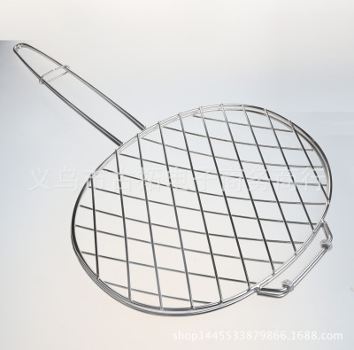 不锈钢烤鱼夹加粗大号烤鱼网商用烤鱼夹子户外烧烤工具烤3-6斤鱼