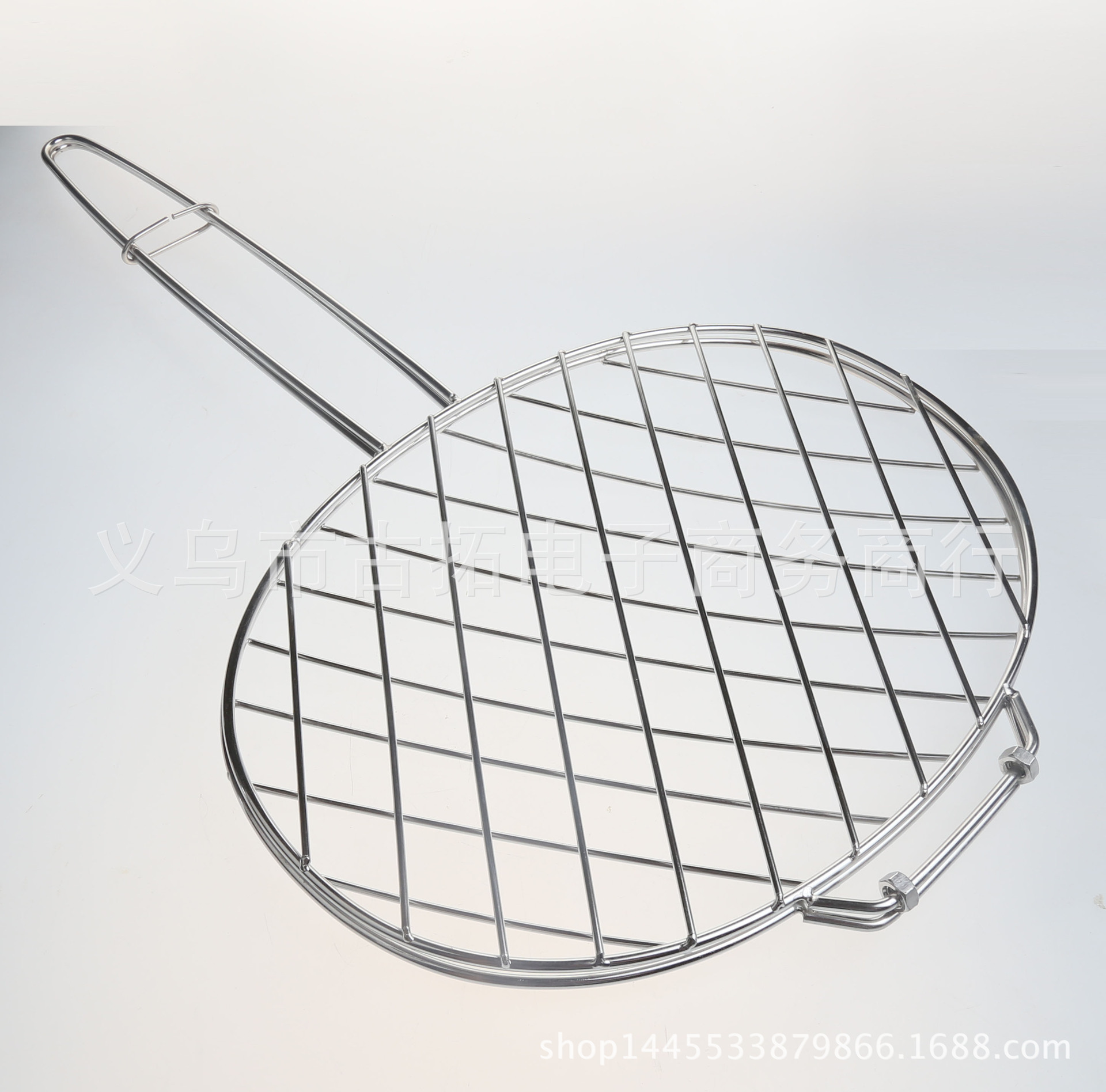 不锈钢烤鱼夹加粗大号烤鱼网商用烤鱼夹子户外烧烤工具烤3-6斤鱼