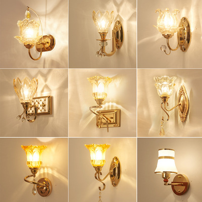 European style originality Wall lamp LED a living room Wall lights Retro Aisle Master bedroom Bedside Mirror Light indoor lamps and lanterns Lighting