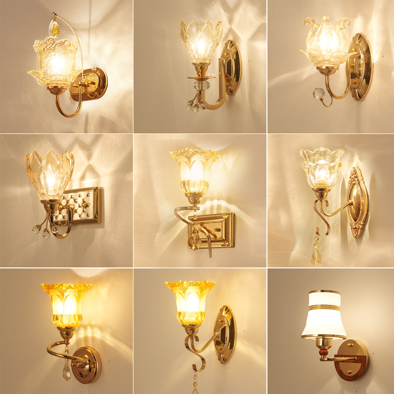 European style originality Wall lamp LED a living room Wall lights Retro Aisle Master bedroom Bedside Mirror Light indoor lamps and lanterns Lighting