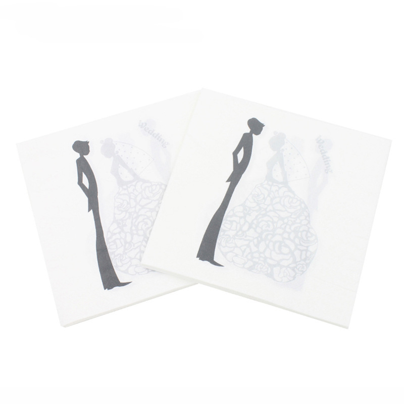[In stock] printing napkin facial tissue disposable restaurant wedding party decoration paper