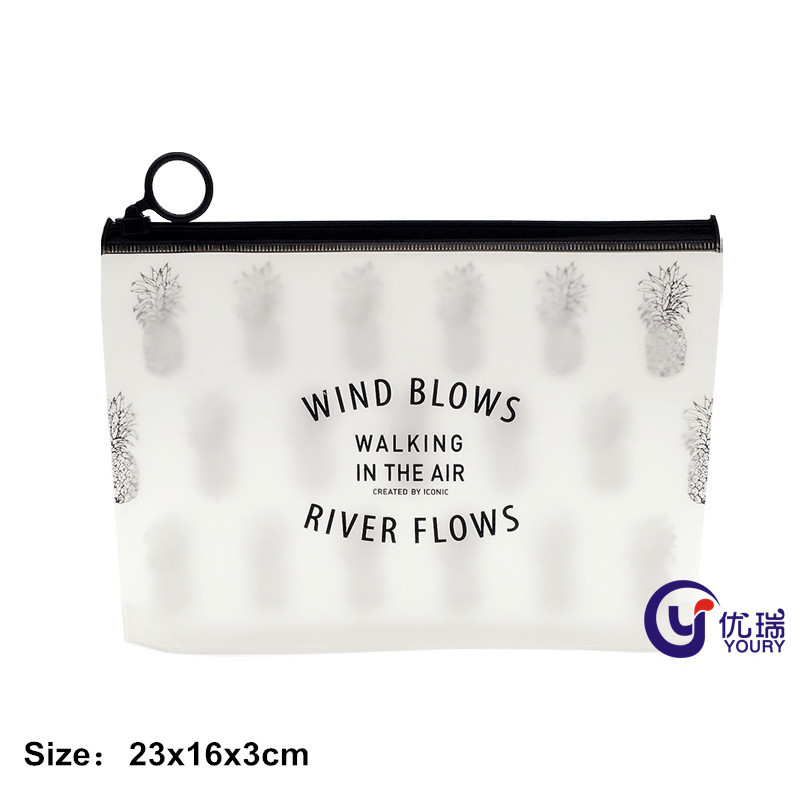 半透明PVC化妆品袋 旅行护照票据PVC拉链袋 电压PVC洗