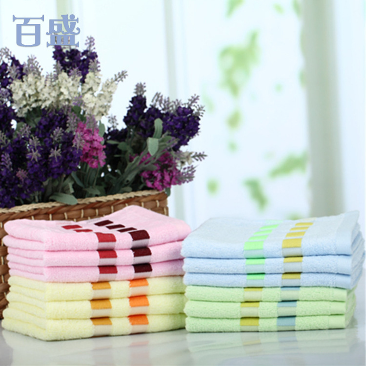 厂家批发新款柔软吸水家居用品毛巾可定制加工断档简约竹纤维毛巾|ms