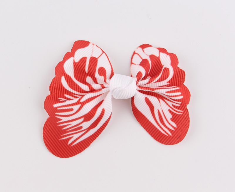 New  Children's Cute  Ribbon Color Butterfly Hairpin display picture 9