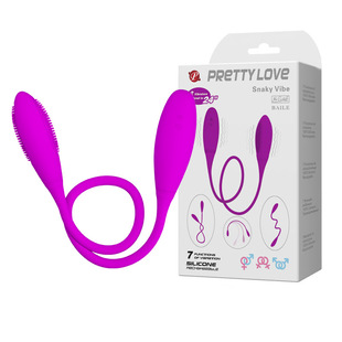 Baccarat Rechargeable Double-Head Vibrator Female Masturbator 14327 Adult Sex Supplies