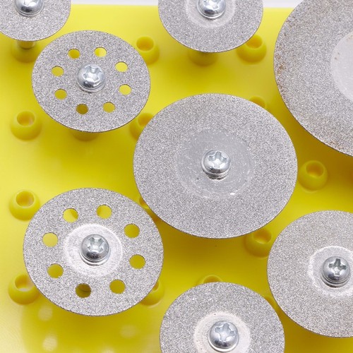 Electric grinding accessories 10pc boxed diamond small slices emery saw blade glass jade cutting and polishing saw blade