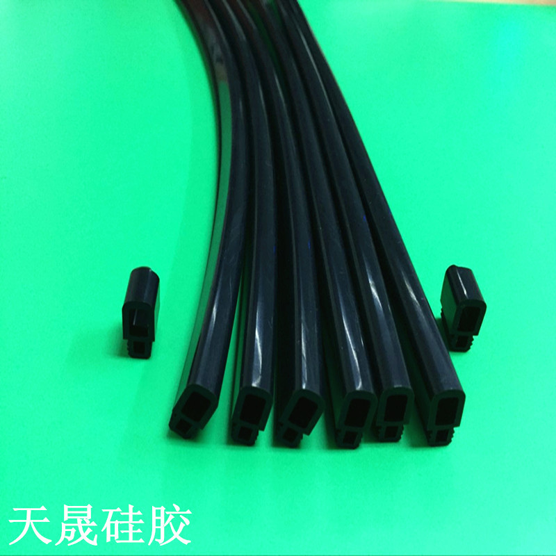 真空机硅胶条 硅胶条 耐高低温硅胶密封条 黑色硅胶密封条