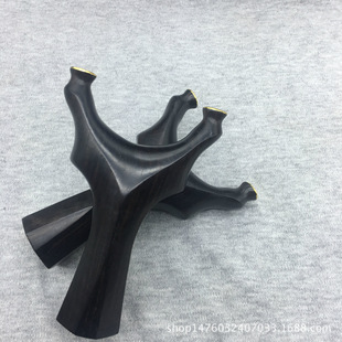 Teana Copper Head Flat Leather Flying Tiger Slingshot Factory Direct Sale Purple Sandalwood Free Tying Huai Support Technology Wood Short Pull Flying Tiger