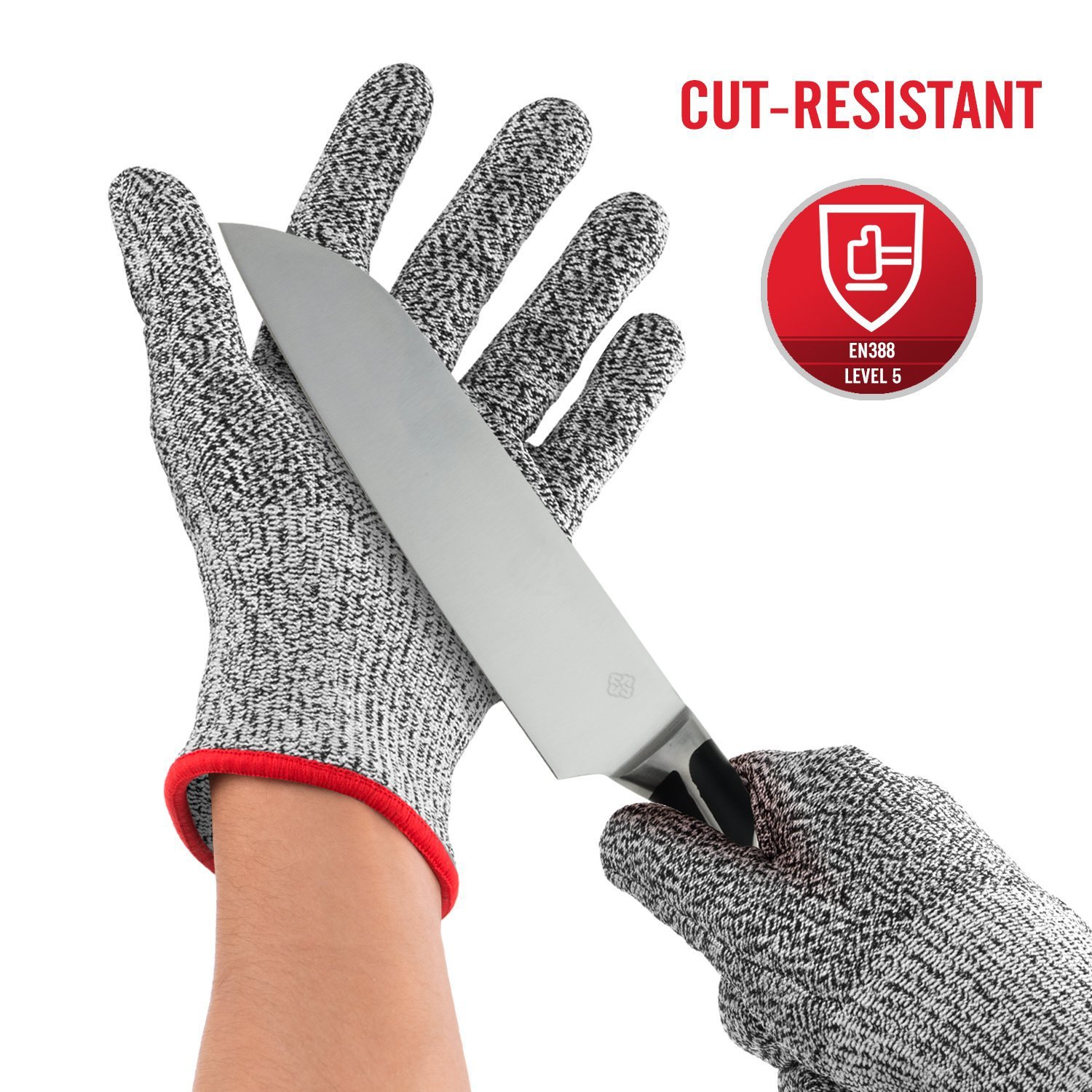 廠家直銷 食品級防割手套 5級防割手套 HPPE 浸膠手套 廚房