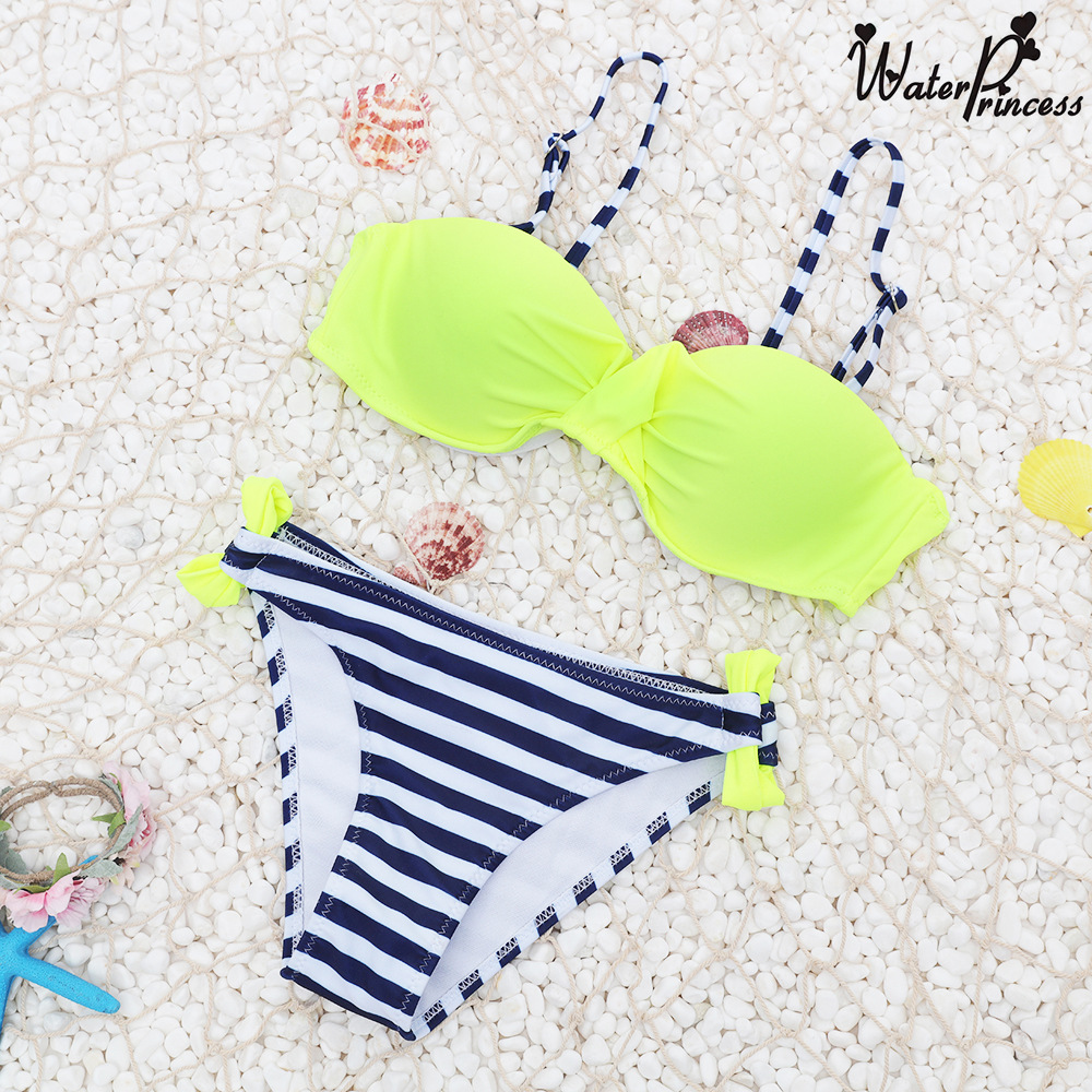 YANSHUO 新款三角分体泳装糖果色bikini泳衣厂家批发|ru