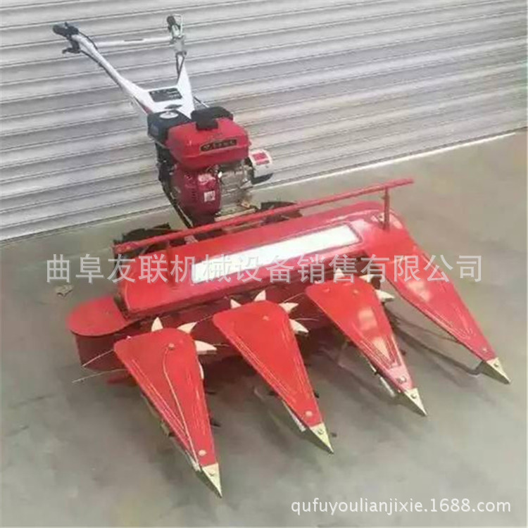 新型农用手推式收割机 全自动牧草收获机 四轮带玉米秸秆割晒机03