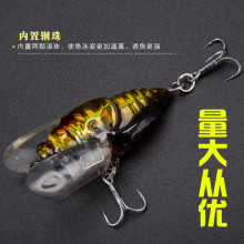 Fishing Lures for Bass, Lifelike Cicada Fishing Tackle Lures, Artificial Freshwater Swimming Bait Crankbaits Hook 6g