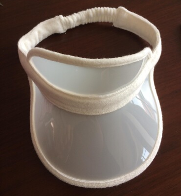 夏季空顶帽 女士加厚PVC塑料太阳帽 户外骑车帽