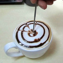 咖啡拉花针 不锈钢雕花棒 咖啡钩花 画花 雕花针 拿铁花式咖啡用