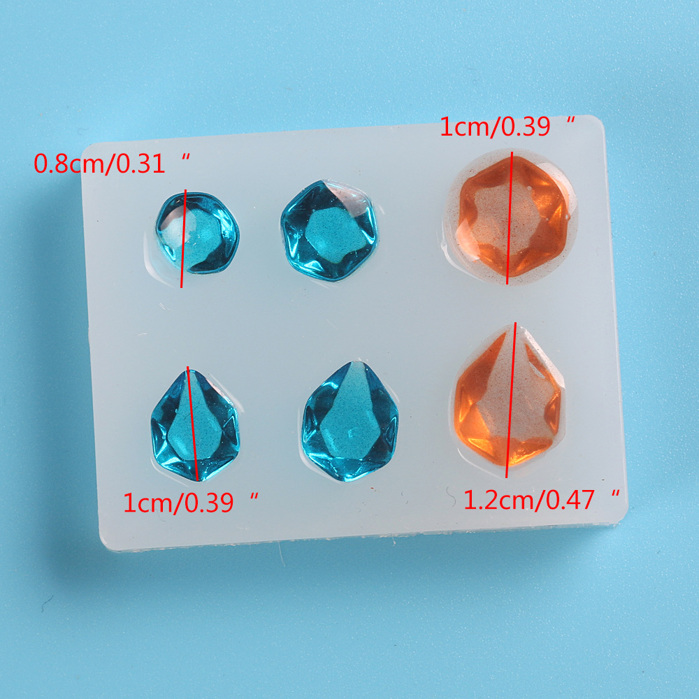 DIY手工宝石饰品 耳钉饰品挂饰模型 耳坠硅胶滴胶模具