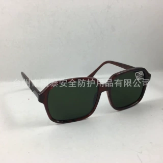 洁星9288红花架防护镜绿色平片护目镜防紫外线打磨电焊专用骑车