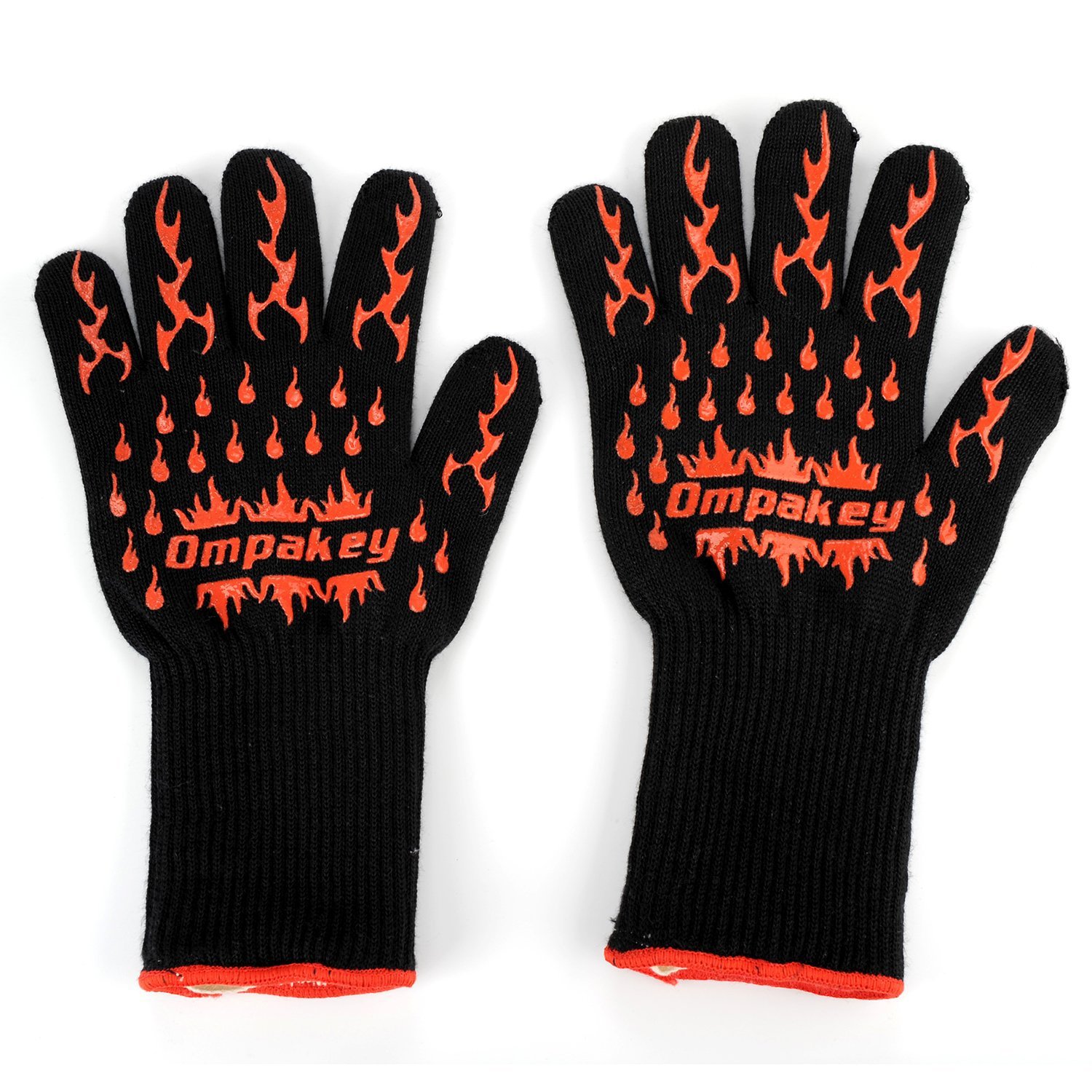 现货 亚马逊热销 双面硅胶隔热手套 耐高温手套 BBQ烧烤烘焙手套