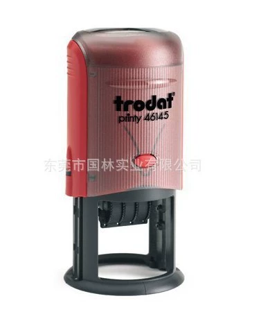 Zodaply Seal 46145 Light Return Ink Seal (Black) Text + Date Seal Diameter 45mm Package Engraved