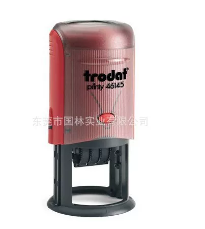 Zodaply Seal 46145 Light Return Ink Seal (Black) Text + Date Seal Diameter 45mm Package Engraved